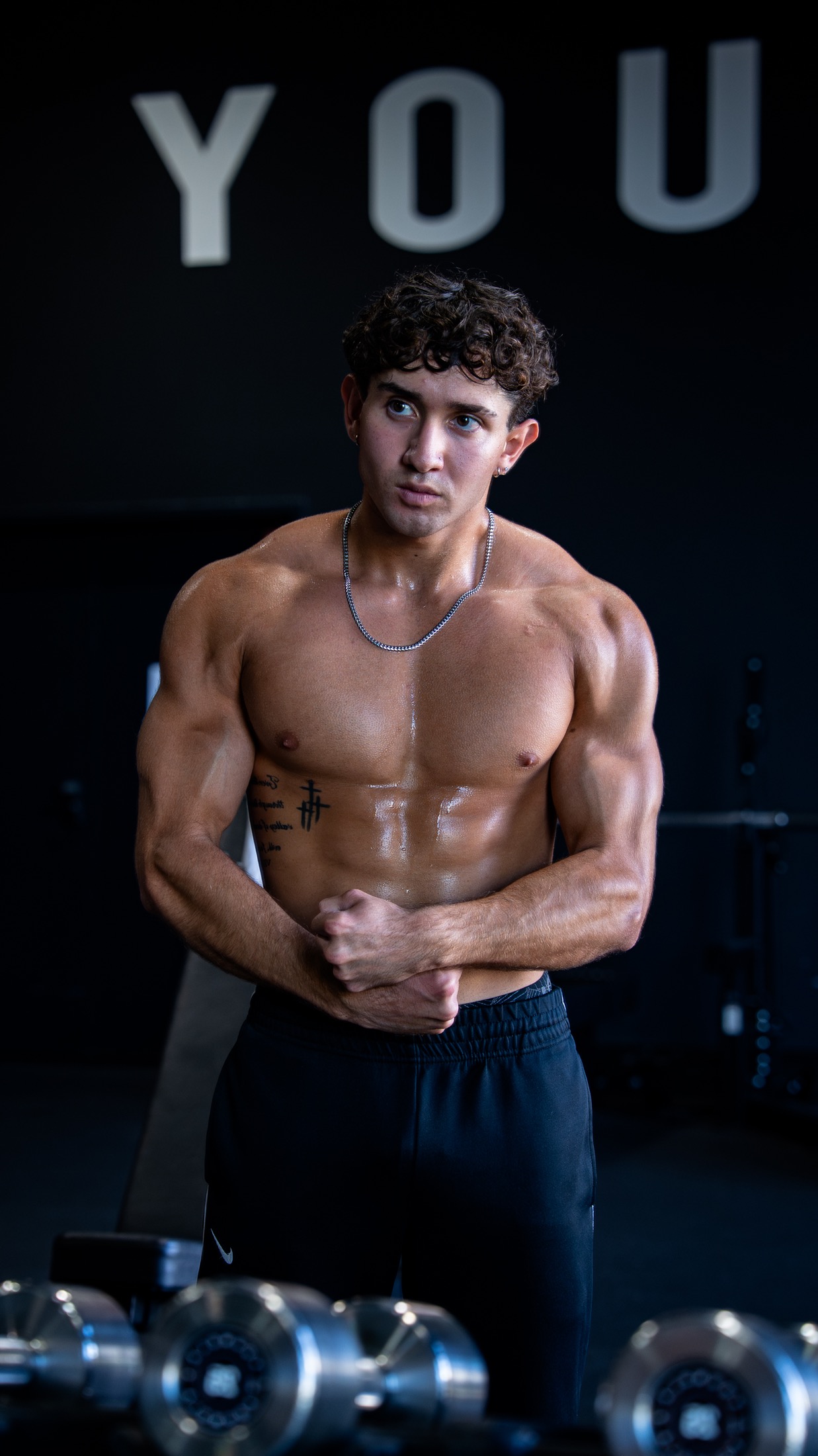 Jaihden Torres standing in the gym after a session
