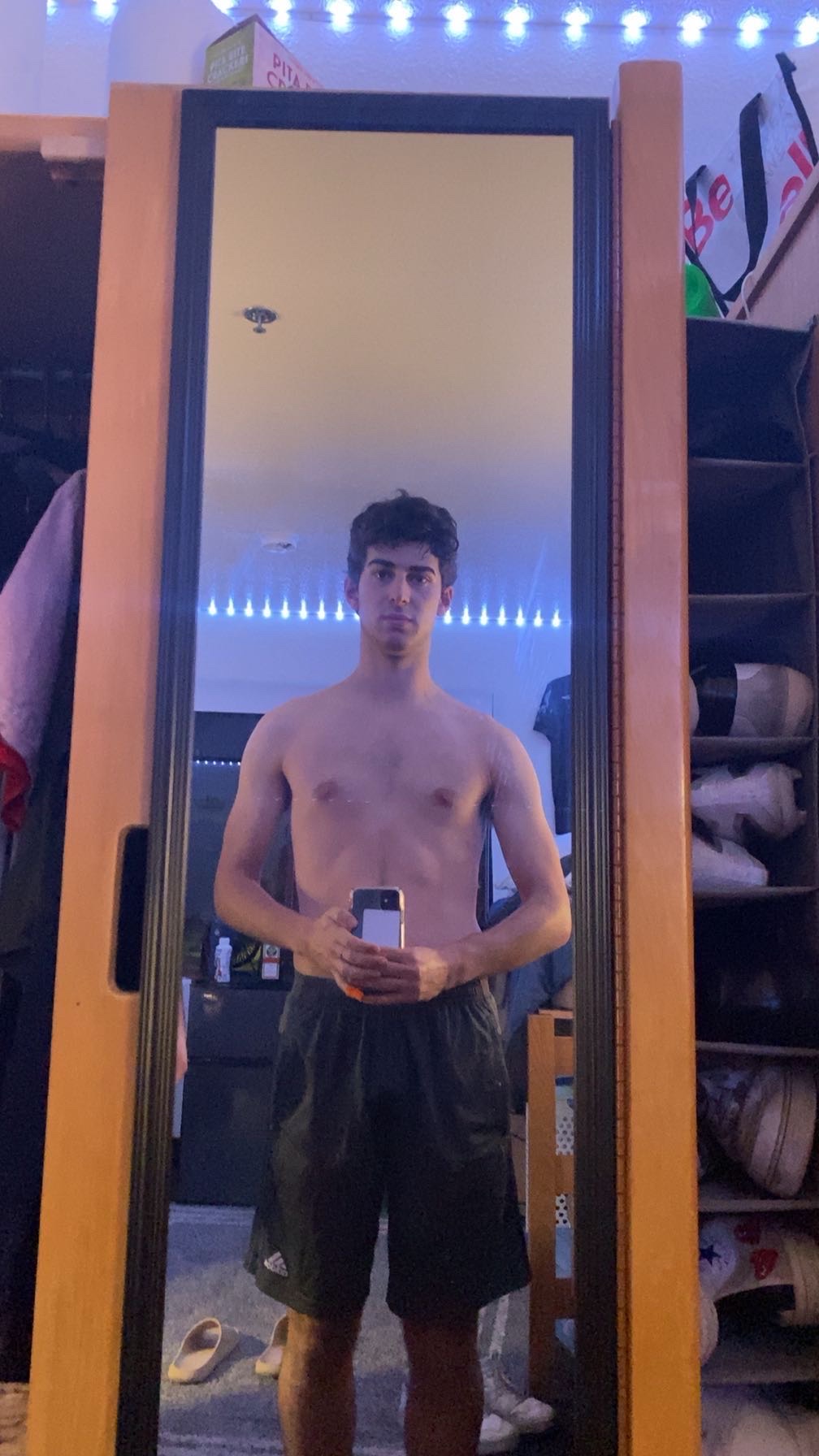Ale before transformation mirror photo