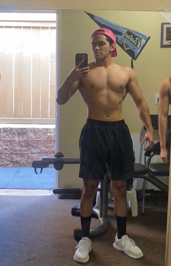 JeZai transformation progress mirror photo