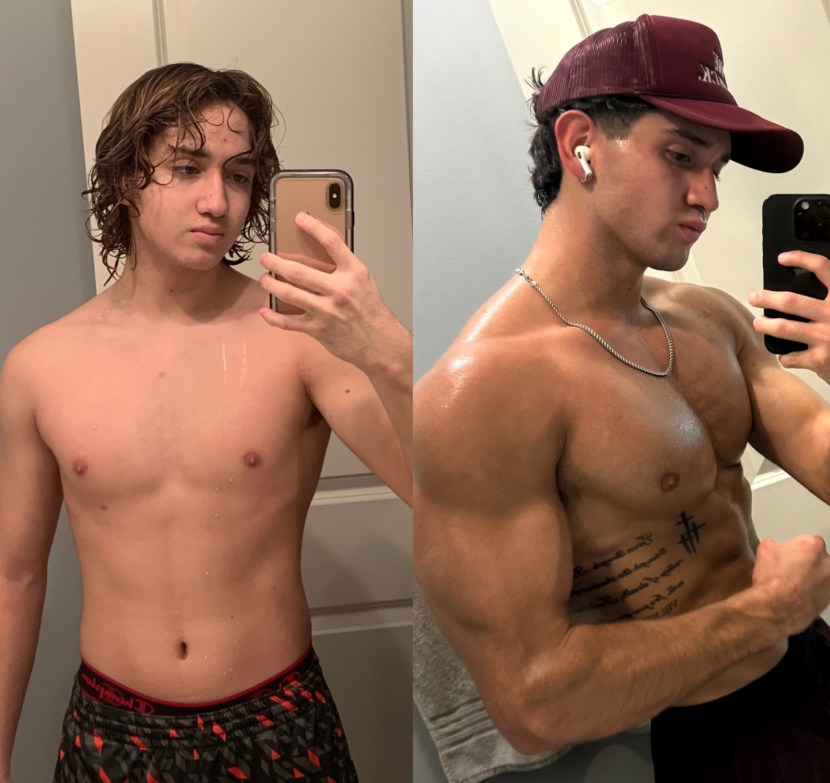 Before and after transformation photos